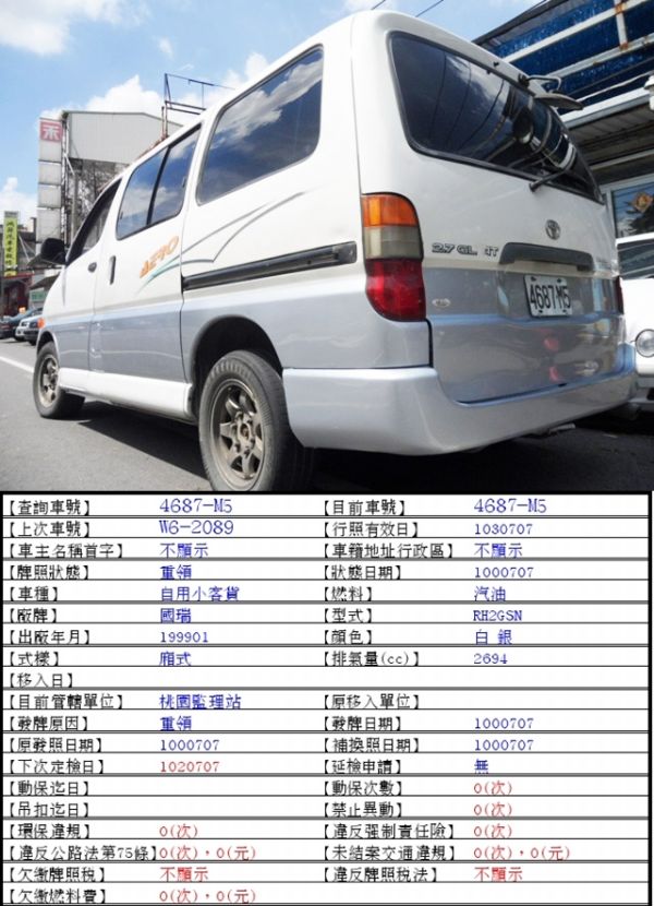 海力士 Hiace 2.7 白 照片3