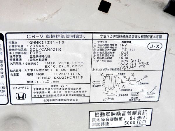 13 CRV 2.4免頭款全額超貸免保人 照片10